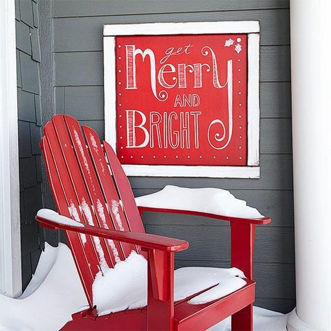 Red Chair Winter'S Quiet Call