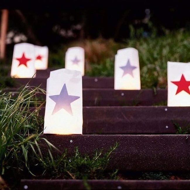 White Star Bag Luminaries