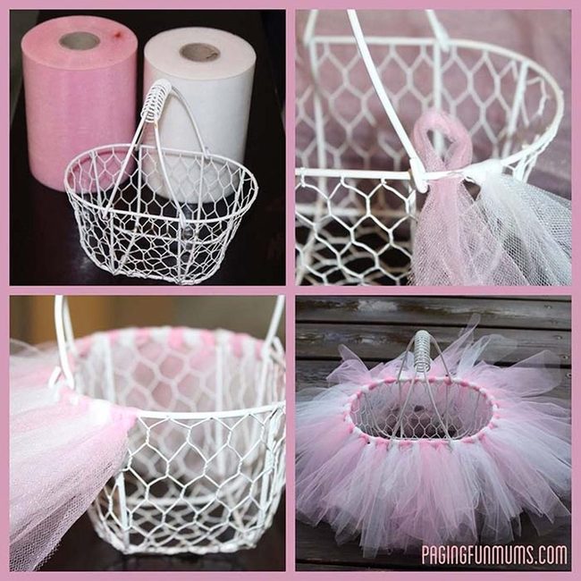 Pink Tutu Easter Basket