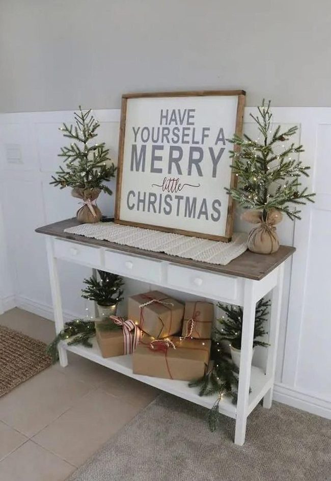 Twinkling Lights Over Wooden Warmth