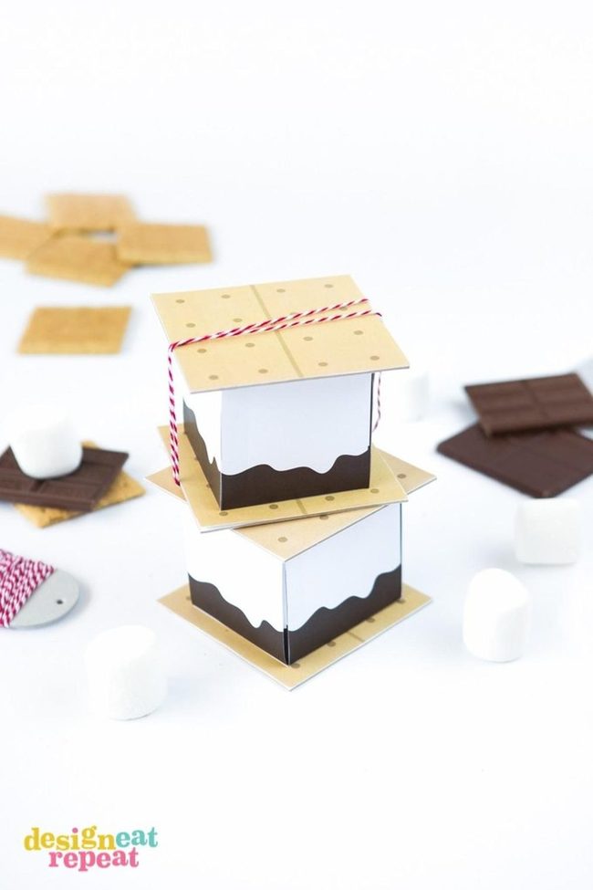 Layered Graham Cracker Boxes