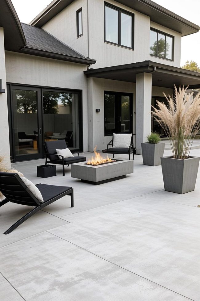 Seamless Concrete Porch Flow