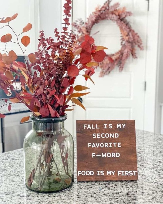 Autumn Gold Red Orange Wreath