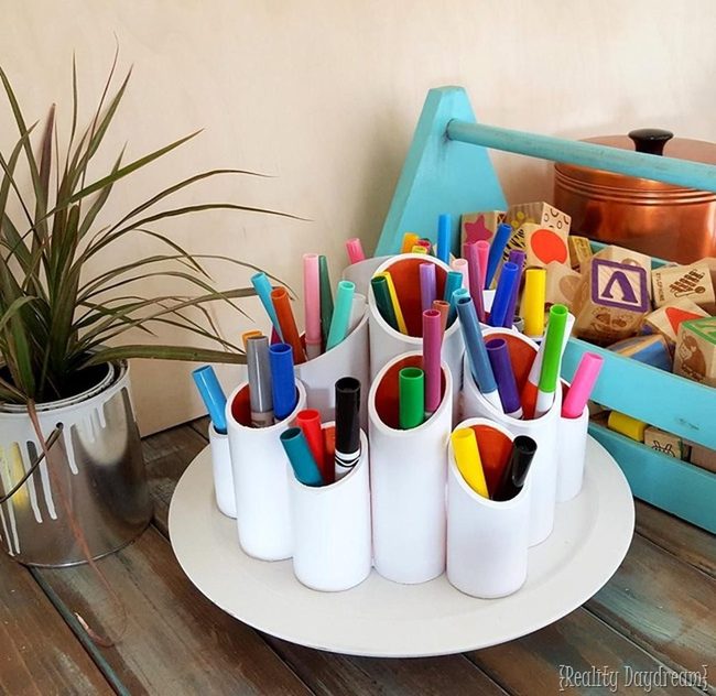 Pvc Pipe Desk Organizer