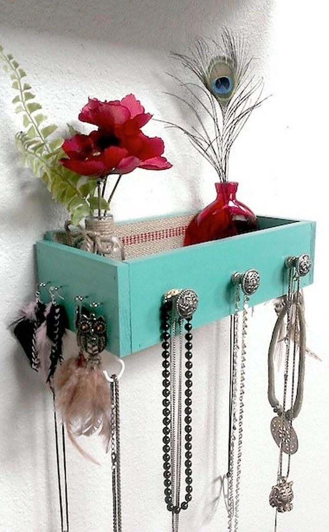 Glittered Drawers Wall Display
