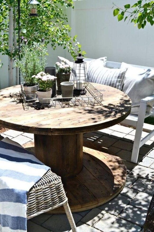 Potted Greenery Gathering Table