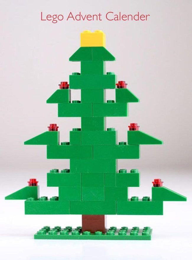 Stacked Green Blocks Christmas Tree