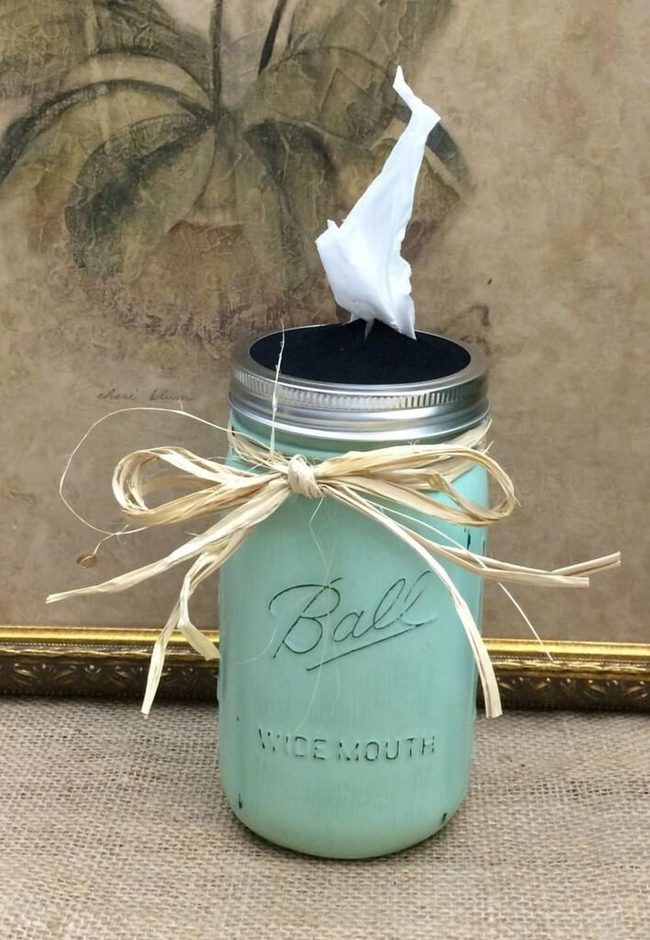 Mason Jar Tissue Dispenser Custom
