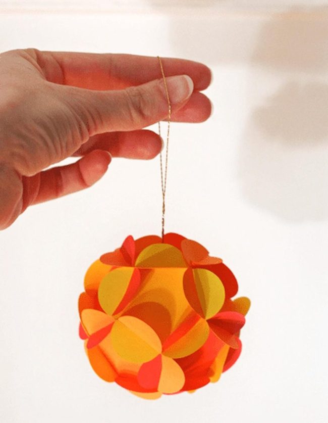Orange Paper Lanterns Light Shadows