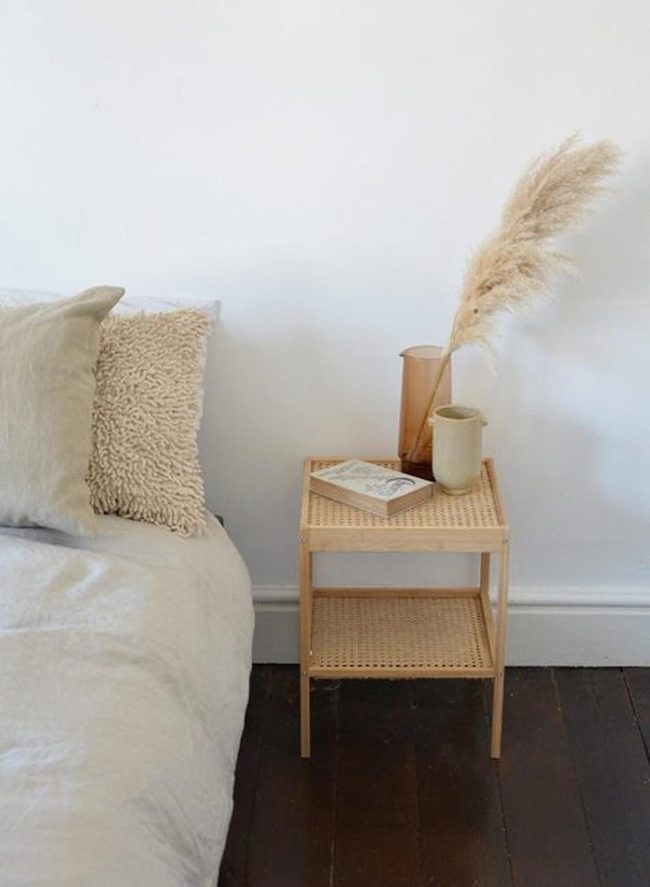 Tall Plant Softens Wooden Corner