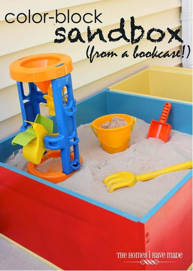 Bookcase Into Sand Play Station