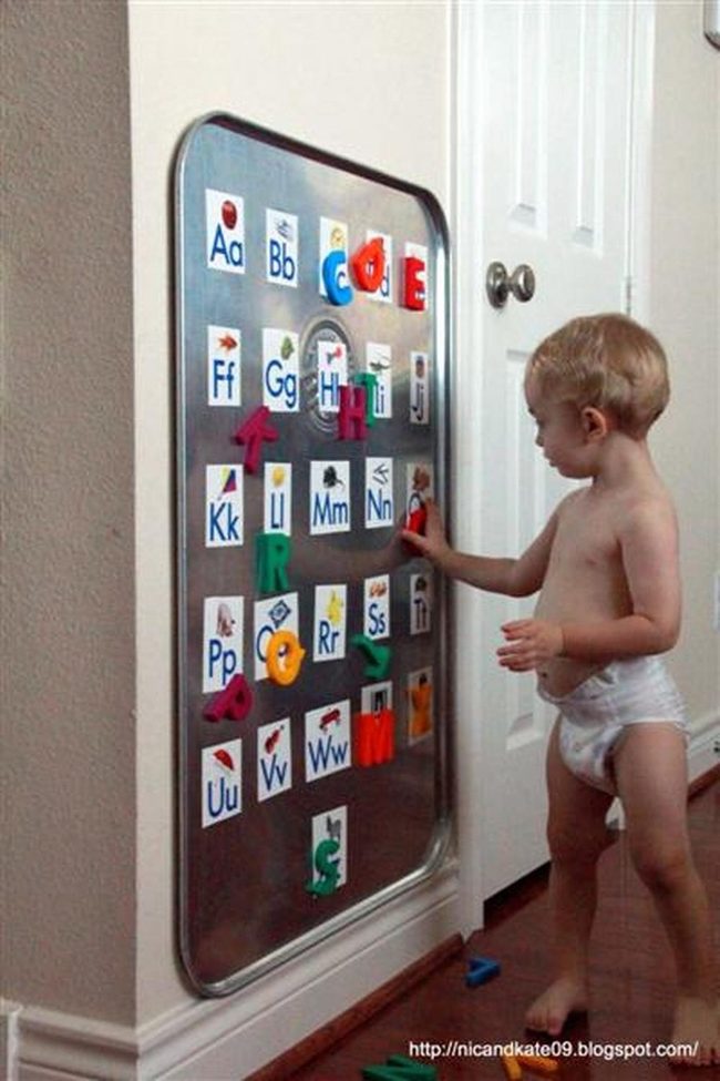Colorful Magnetic Letters Learning Board