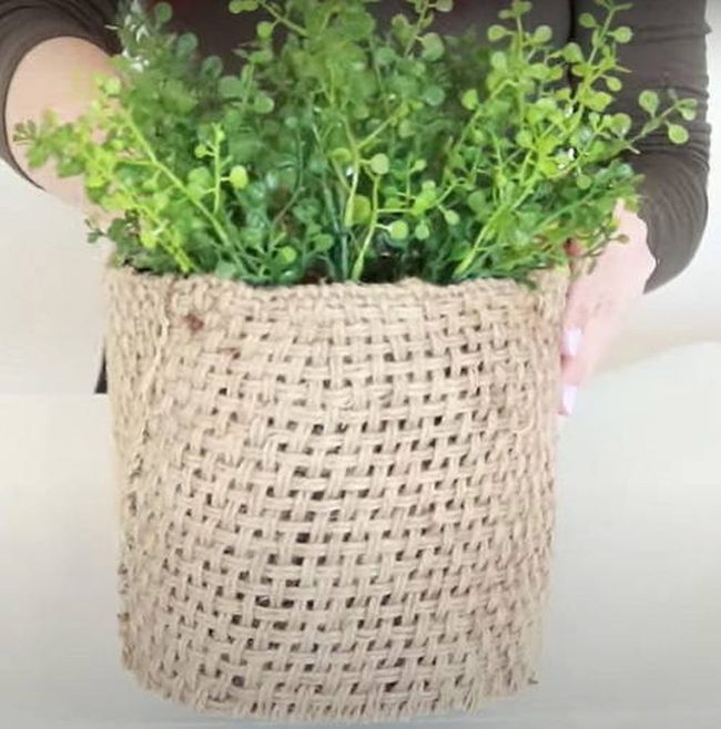 Jute Wrapped Planters