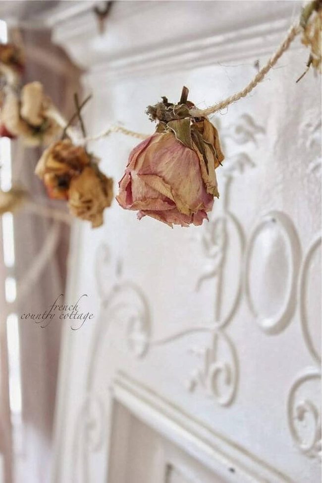 Faded Rose Twine Garland
