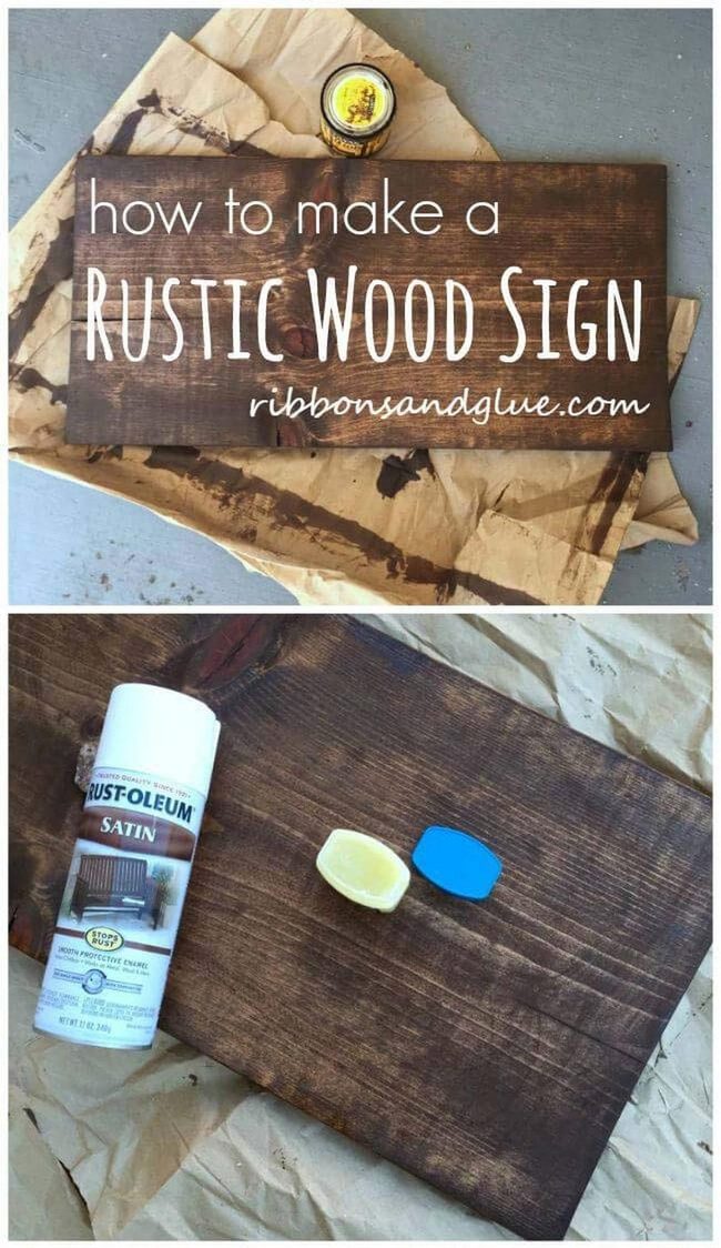 Handmade Wood Signs With Weathered Character