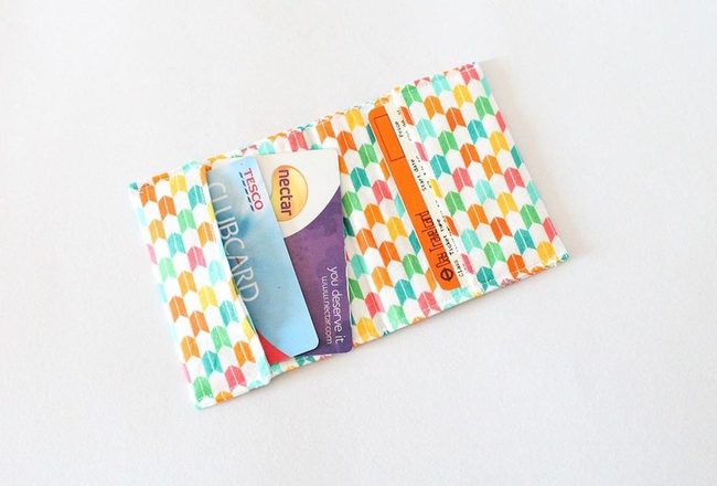 Colorful Fabric Card Keeper
