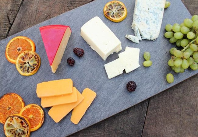 Bright Orange Cheddar Cheese Board