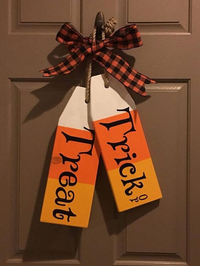 Bright Lettered Wooden Signs