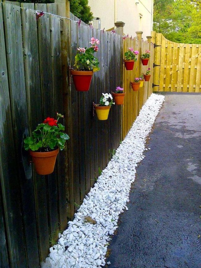 Climbing Blooms Wooden Fence