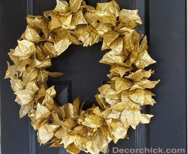 Golden Leaves Wall Statement