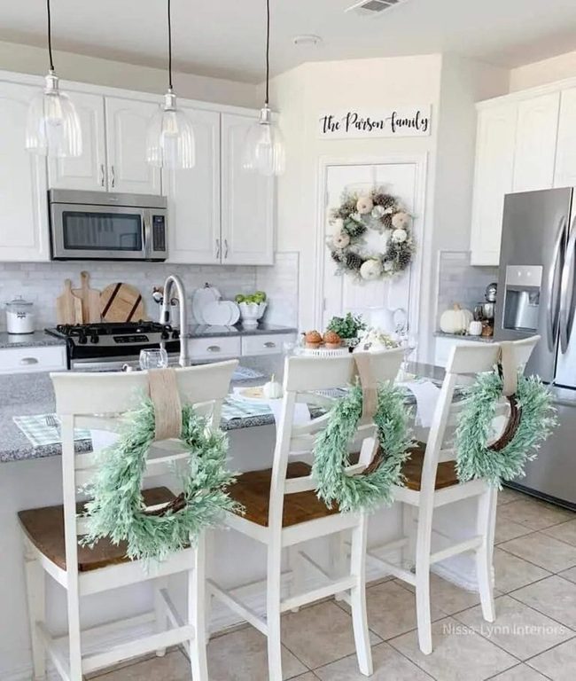 Evergreen and Pumpkin Wreaths