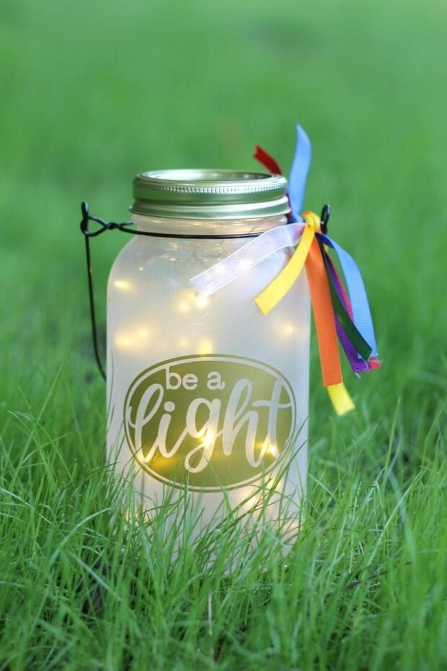 Glowing Jars With Meaningful Words