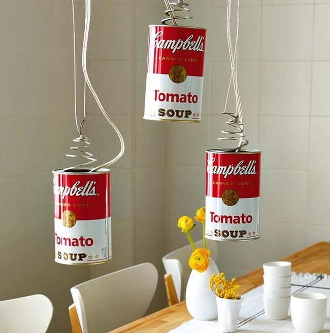 Soup Can Pendant Lights Pop Art