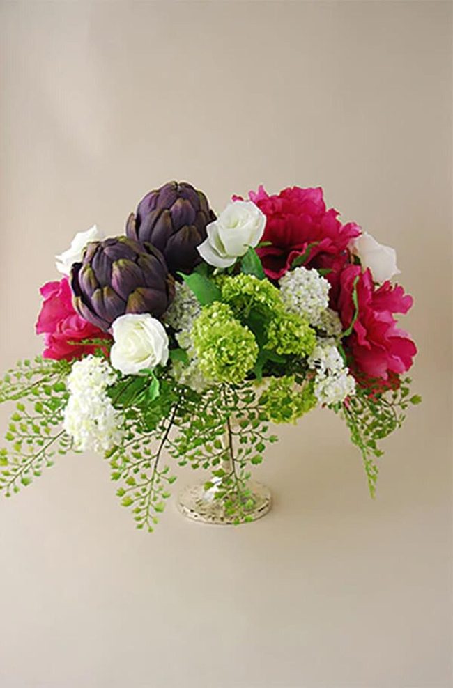 Colorful Mixed Flowers Centerpiece
