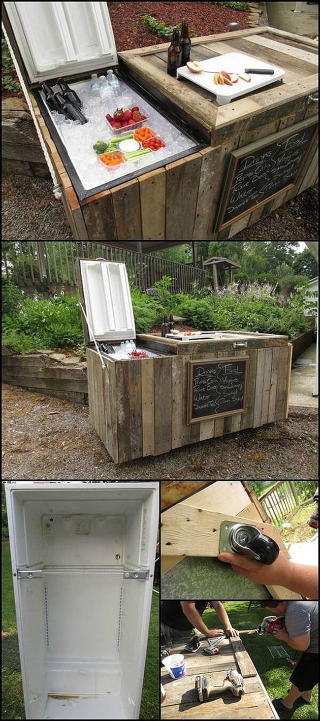 Weathered Driftwood Beverage Cooler
