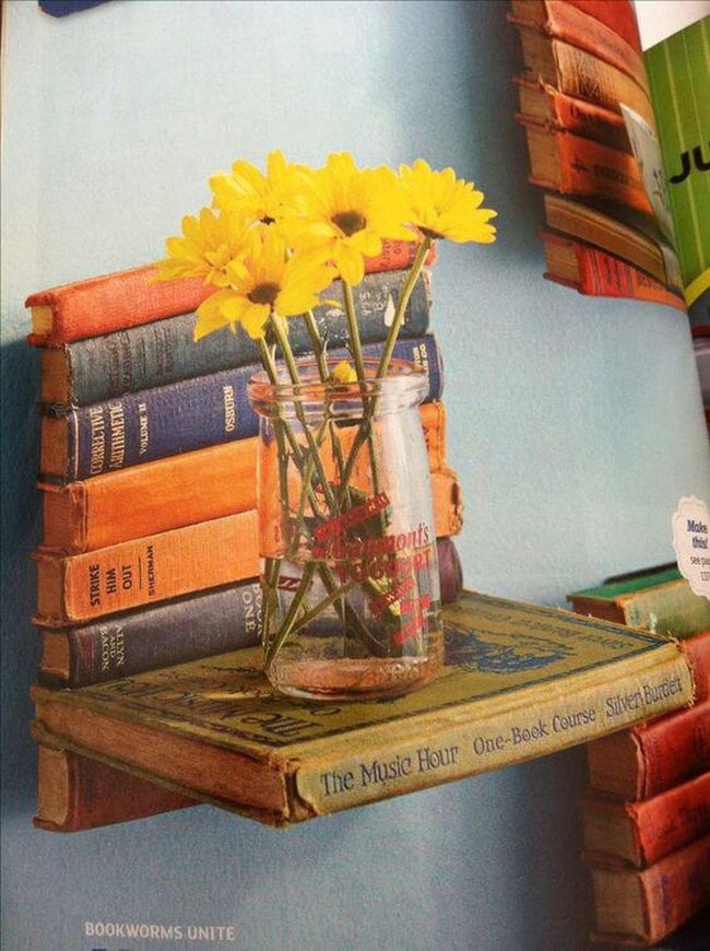 Yellow Flowers Among Aged Pages