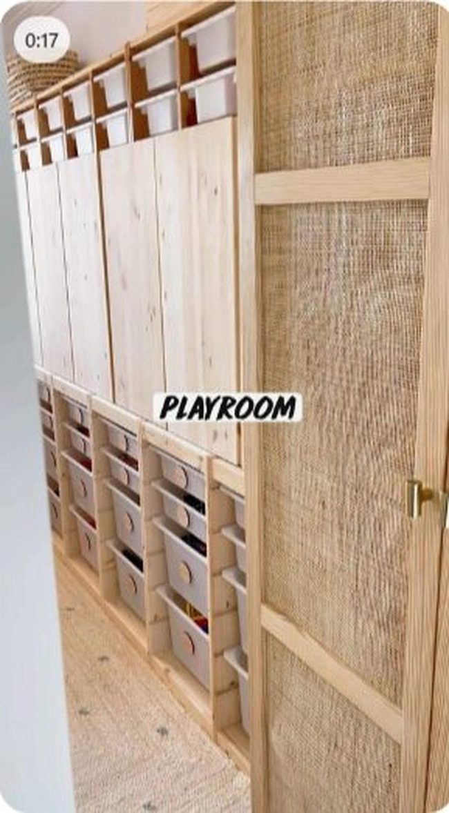 Wooden Trofast Solutions System For Playrooms