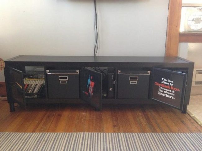 Black Statement Tv Stand