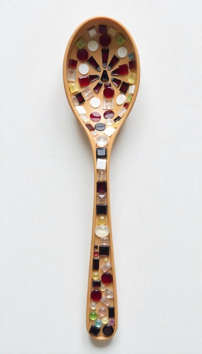 Spray-Painted Spoon Wall Art