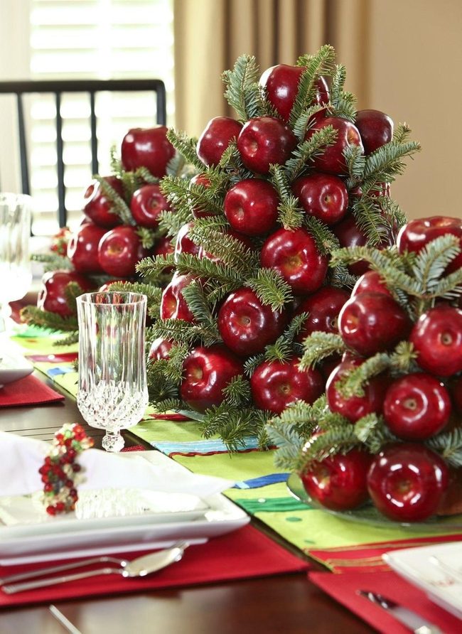 Candied Apples With Pine Branches