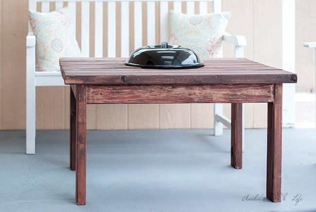 Reclaimed Wood Patio Table
