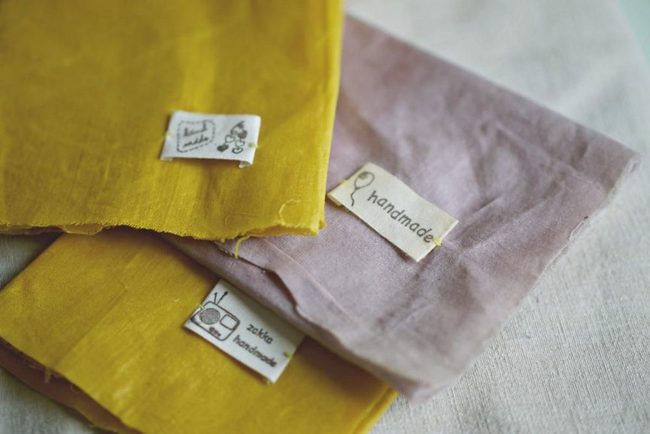 Handmade Yellow Lavender Fabric Squares
