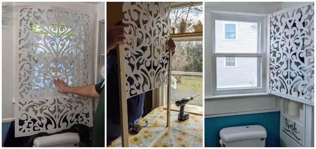 Backlit Window Screen Privacy