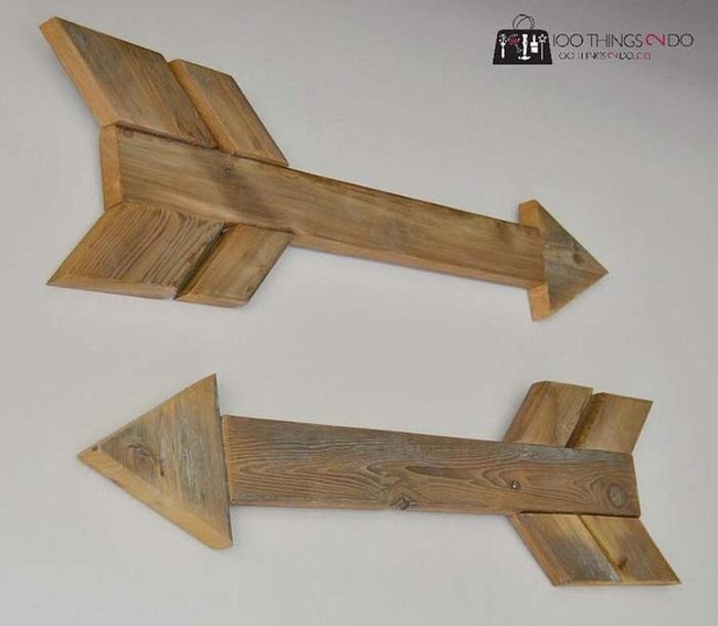 Weathered Wood Directional Arrows