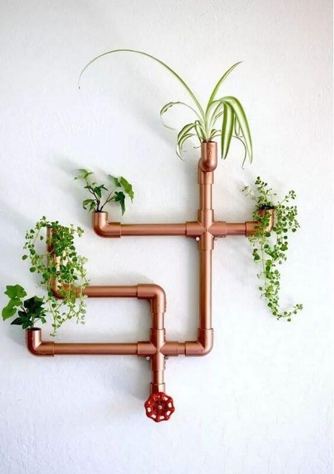 Copper Pipes Cascading Green
