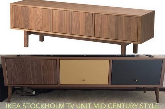 Mid-Century Wood Panels With Mustard Yellow