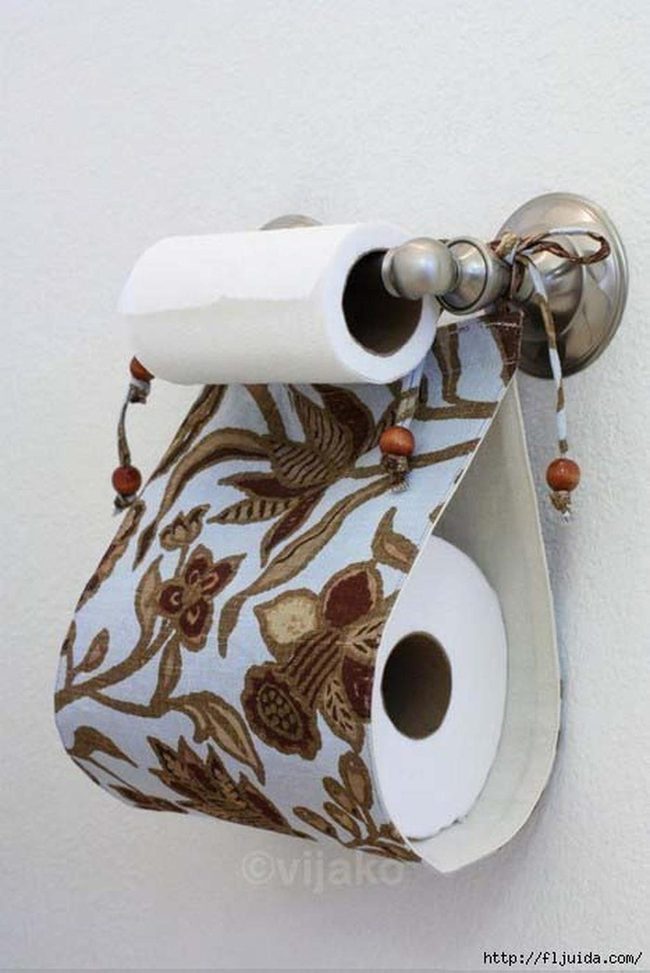 Patterned Toilet Paper Storage Display