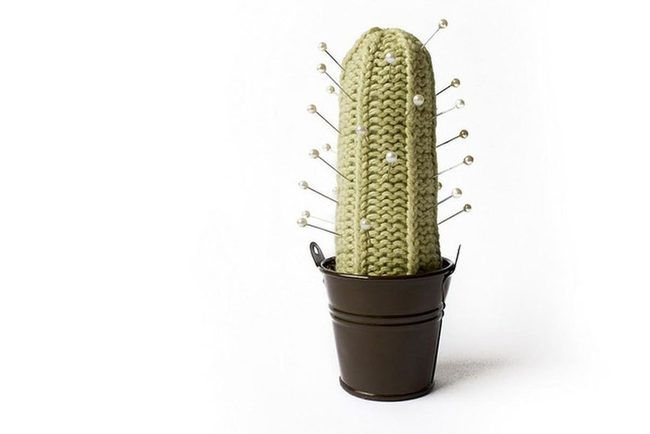 Chunky Green Yarn Cacti