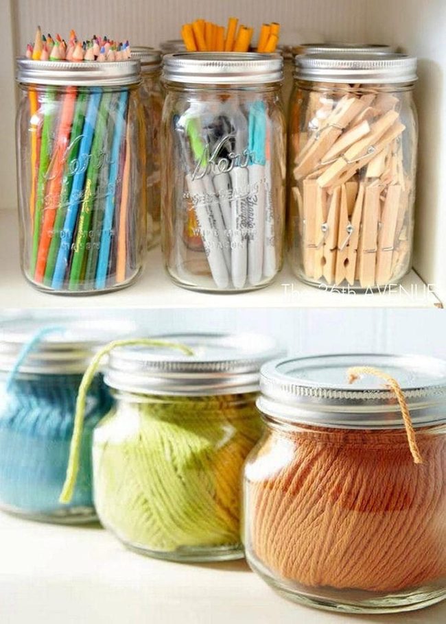 Clear Glass Jar Storage
