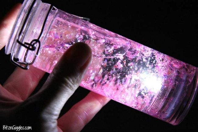 Swirling Glitter Bottles For Calm