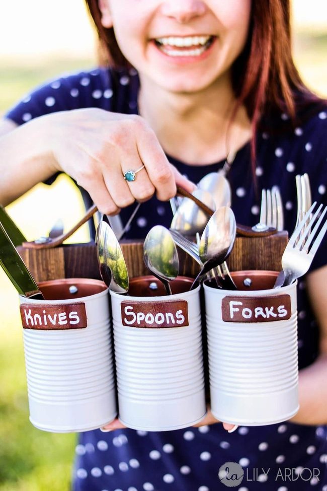 Wooden Caddy Organizes Everything