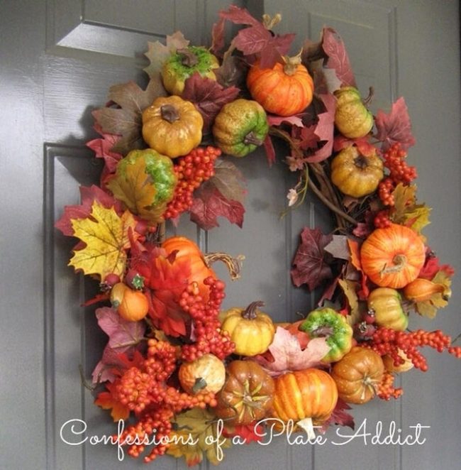 Autumn Door Wreath Explosion