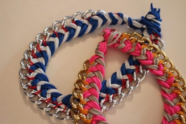 Metal And Thread Fusion Bracelets