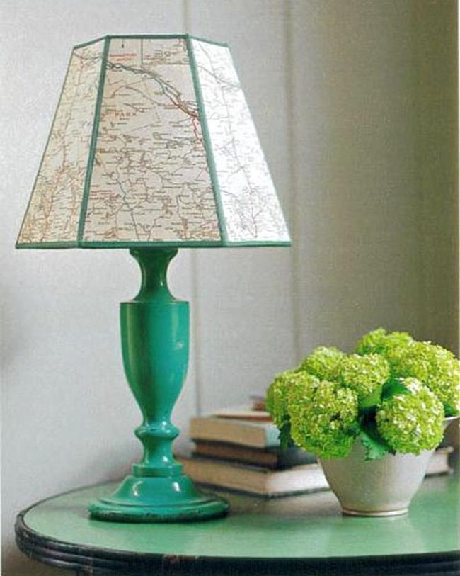 Emerald Map Lamp Corner