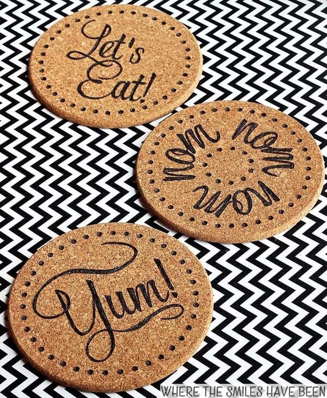 Burned Cork Kitchen Art