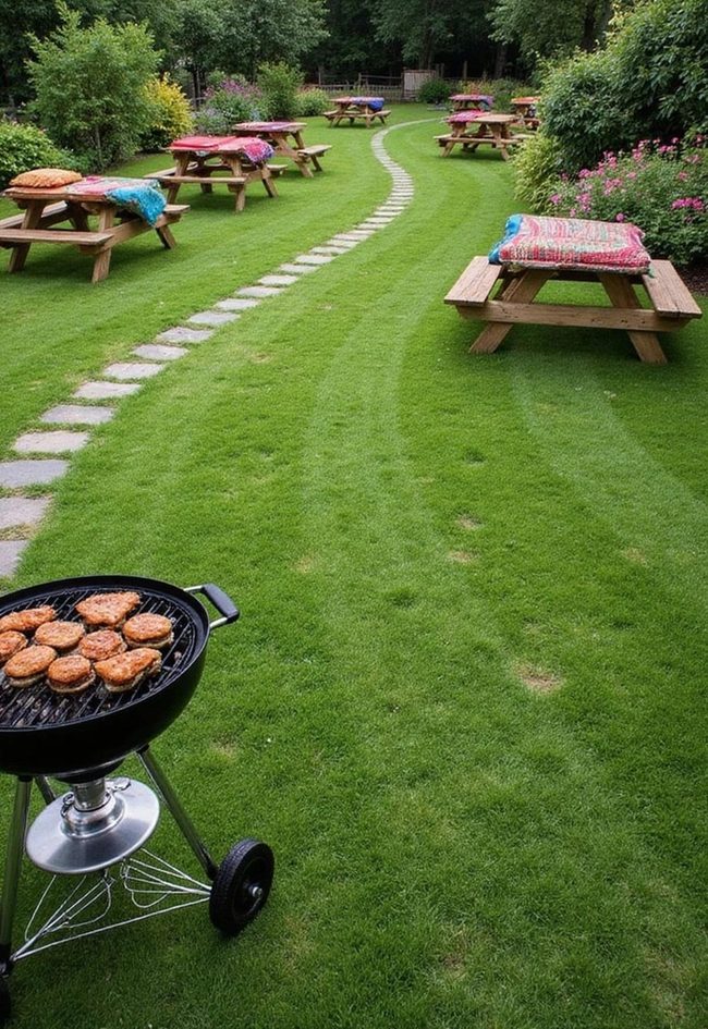 Green Grass Grill Zone Setup